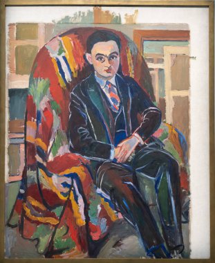 Paris, Fransa - 05: 12 2025: Pompidou Merkezi. Doktor Robert Le Masle Suzanne Valadon tarafından yapıldı.