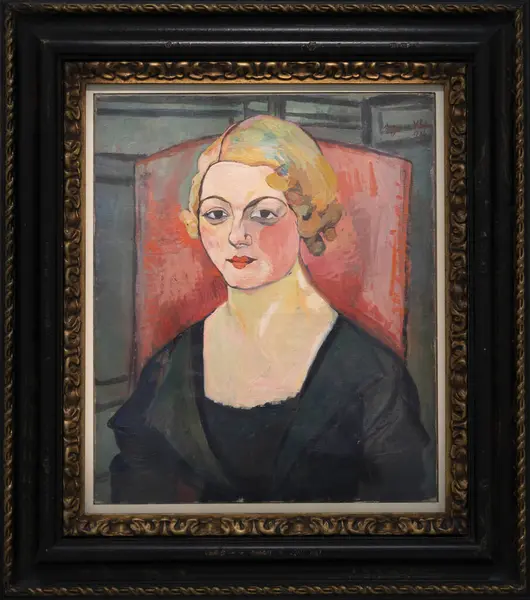 Paris, Fransa - 05: 12 2025: Pompidou Merkezi. Suzanne Valadon 'un Genevieve Camax-Zoegger portresi