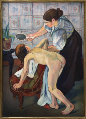 Paris, Fransa - 05: 12 2025: Pompidou Merkezi. Suzanne Valadon 'un 