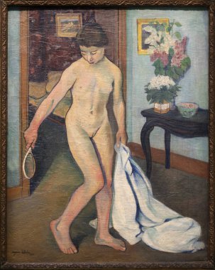 Paris, Fransa - 05: 12 2025: Pompidou Merkezi. Suzanne Valadon 'un 