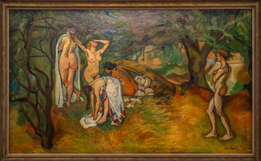 Paris, Fransa - 05: 12 2025: Pompidou Merkezi. Suzanne Valadon 'un 