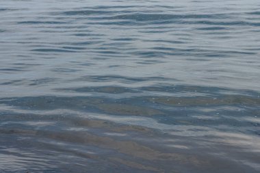 Deniz arka planı. Denizde koyu mavi bir suyun detaylı görüntüsü