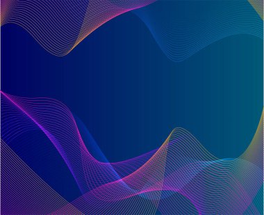 Mavi Gradyan Arkaplan Soyut Doku İllüstrasyon Vektör Tasarımı