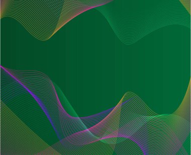 Yeşil Gradyan Arkaplan Soyut Doku İllüstrasyon Vektör Tasarımı