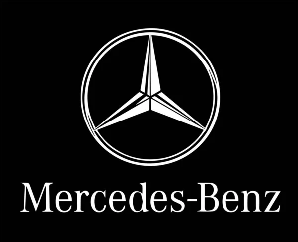 Mercedes benz logo or color Royalty Free Vector Image