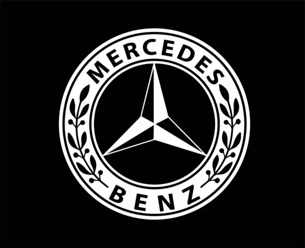Mercedes benz logo or color Royalty Free Vector Image