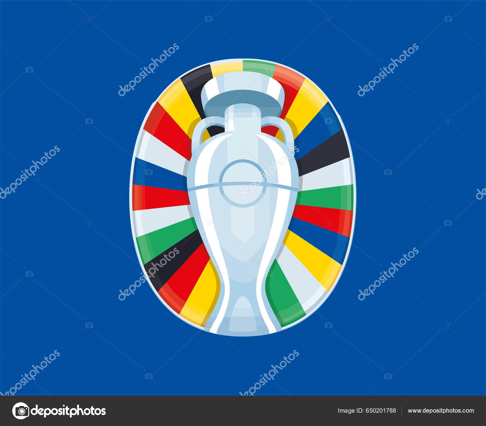 Euro 2024 Germany Symbol Logo Official European Football Final Design