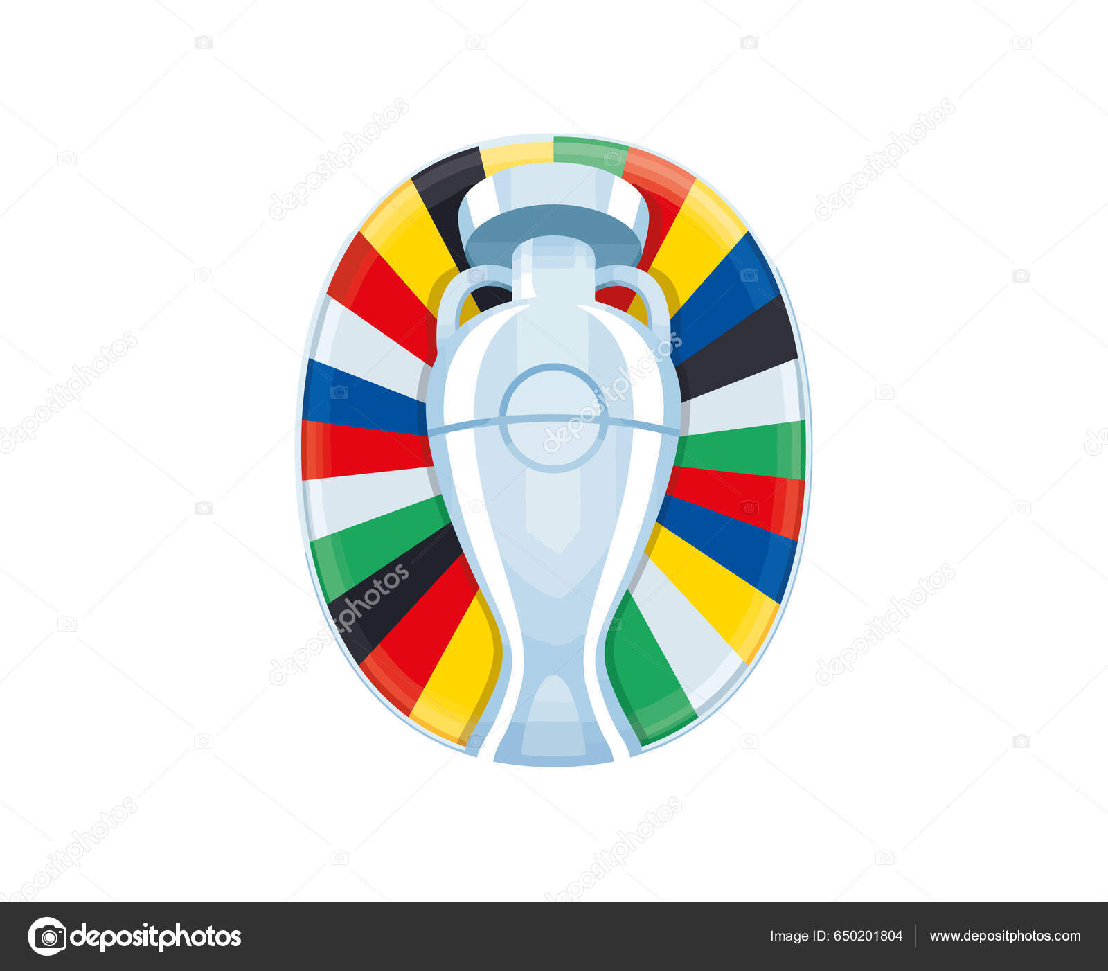 Euro 2024 Germany Symbol Logo Official European Football Final Design