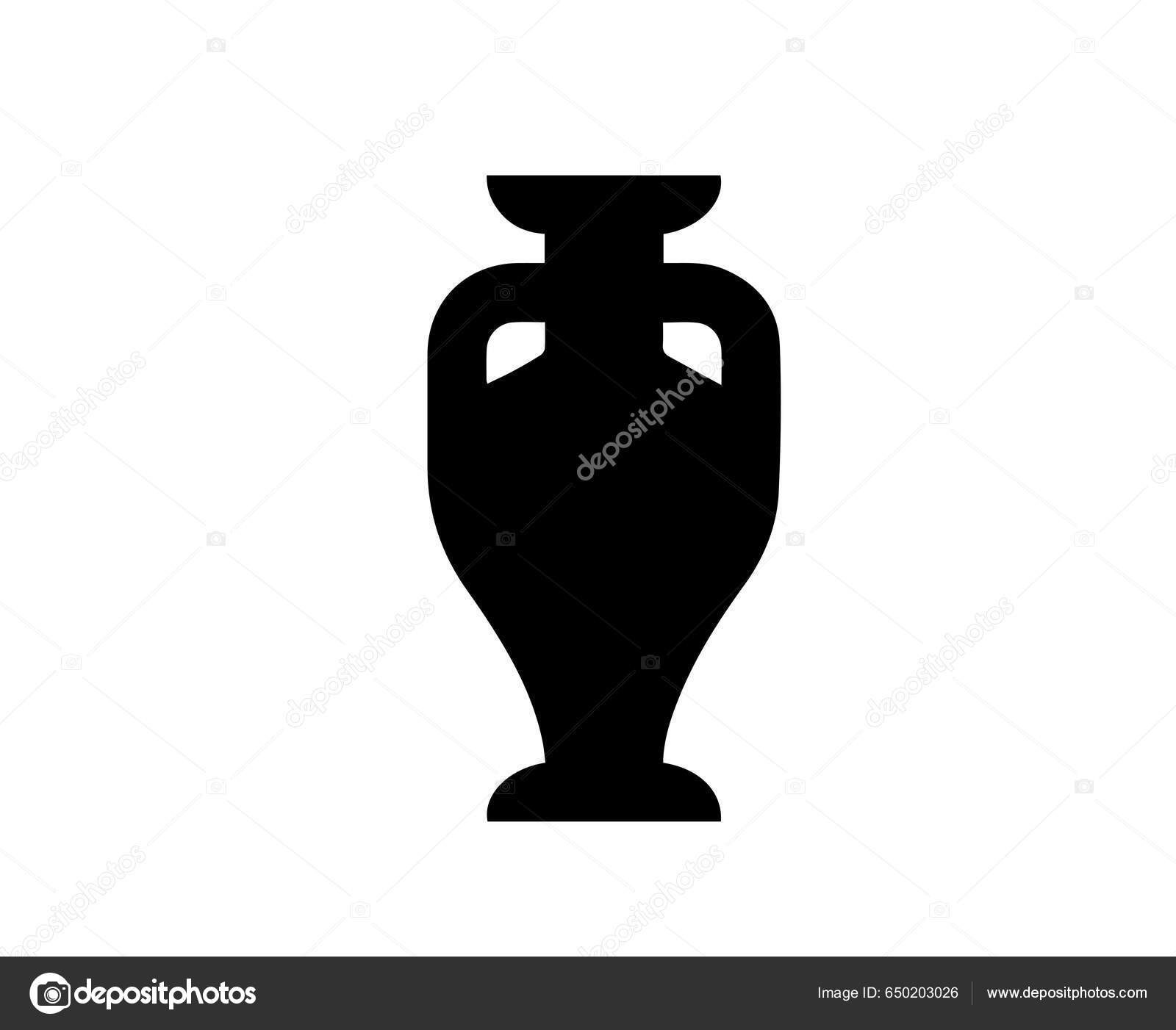 Euro 2024 Germany Trophy Logo Black Symbol European Football Final
