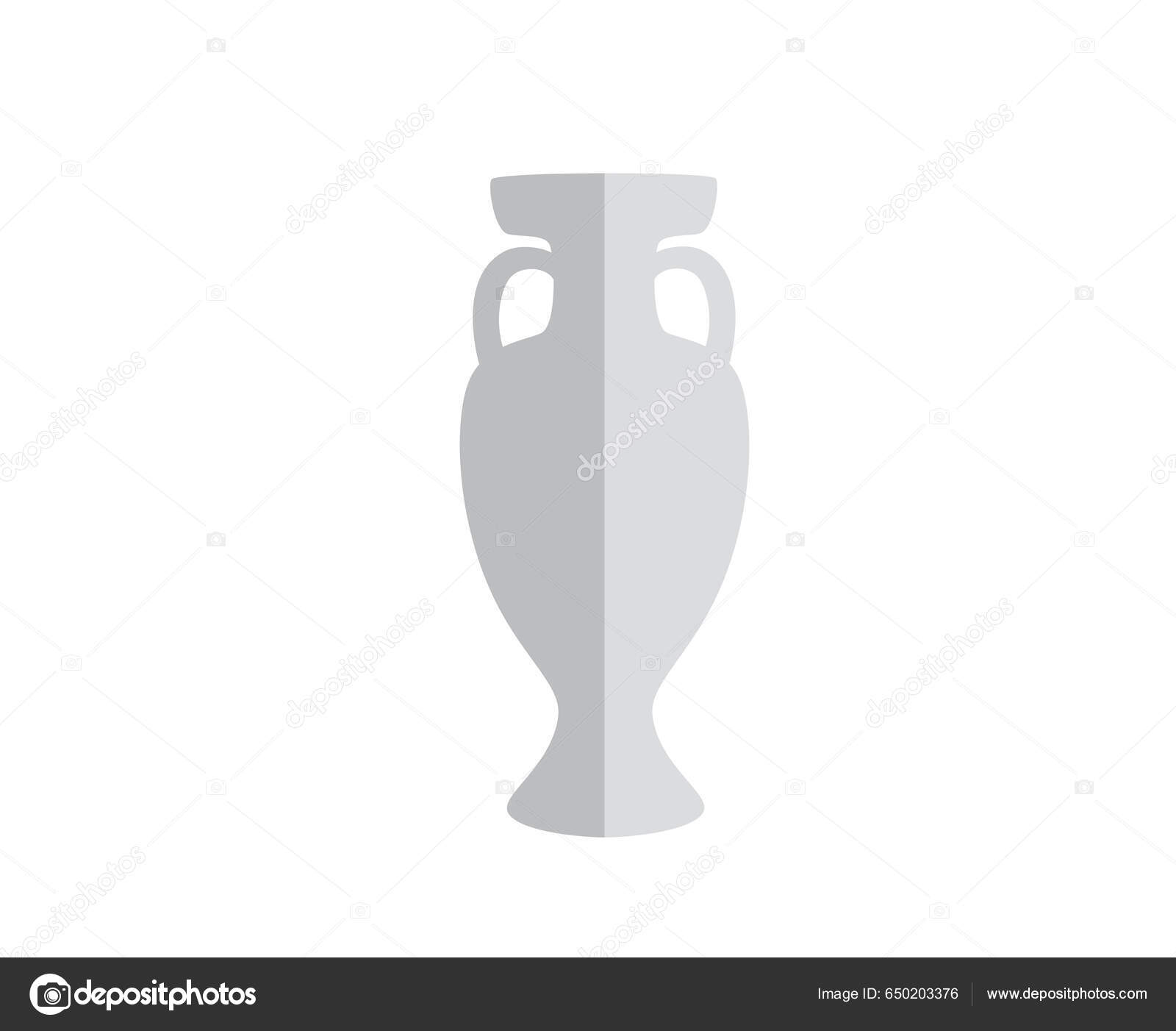 Euro 2024 Germany Trophy Official Logo Gray Symbol European Football