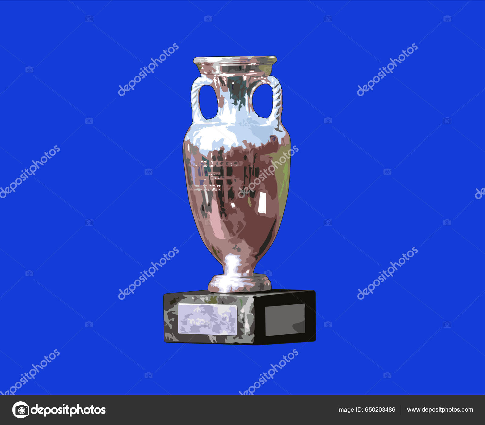 Euro 2024 Germany Trophy Logo Symbol European Football Final Design