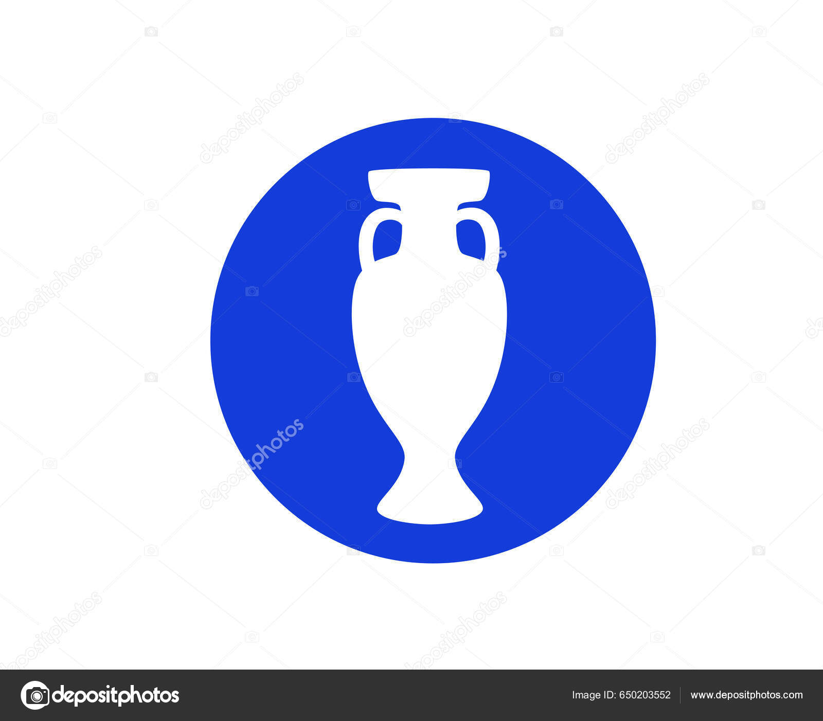 Euro 2024 Germany Trophy Official Logo Symbol European Football Final