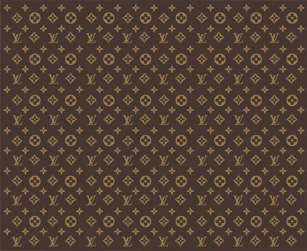 Louis Vuitton Brand Logo Background Brown Symbol Design Clothes