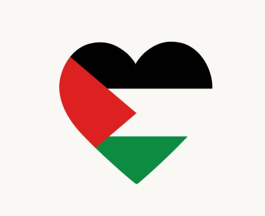 Filistin Bayrağı Amblemi Orta Doğu ülkesi Icon Vektör Resimleri Soyut Tasarım Elemanı
