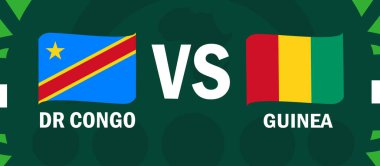 Dr Kongo ve Gine, Afrika Ulusları Bayraklarıyla Uyuşuyor 2023 Afrika Futbol Takımı Ülkeleri Futbol Sembol Logosu Logo Tasarım Vektörü İllüstrasyonu