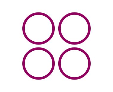 Çember Şekli Vuruş Koleksiyonu Sembol Mor Element Vektörü Grafik Tasarım Çizimi