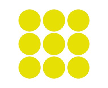 Çember Şekil Koleksiyonu Sarı Element Sembol Vektörü Grafik Tasarım Çizimi