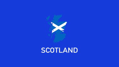 İskoçya Amblem Haritası Avrupa Ulusları 2024 Sembol Soyut Ülkeleri Avrupa Almanya Futbol Logosu Tasarım Vektörü İllüstrasyonunu Destekliyor