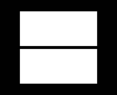 Dikdörtgen Geometrik Şekiller Simge Beyaz Element Vektörü Grafik Tasarım Çizimi Siyah Arkaplan Çizimi