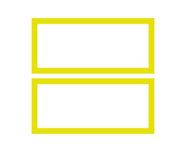 Dikdörtgen Geometrik Şekiller Ana Hatlar Sarı Sembol Eleman Vektörü Grafik Tasarım Çizimi