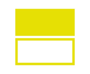 Dikdörtgen Geometrik Çizgi ve Dikdörtgen Şekil Sarı Sembol Vektörü Resimlemesi