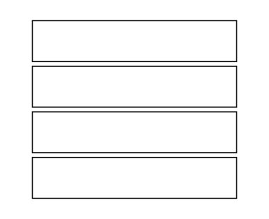 Dikdörtgen Geometrik Şekil Darbesi Koleksiyon Sembol Eleman Vektörü Grafik Tasarım Çizimi