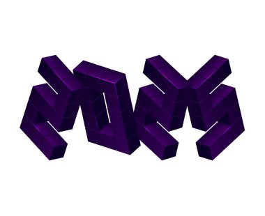 2025 Mutlu Yeni Yıl Tatili Tasarımı Mor Üç Boyutlu Gerçekçi Parıldayan Soyut Vektör ResimleriName