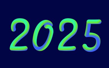 2025 Mutlu Yeni Yıl Tasarım Harmanlama Zarif Parıltısı Soyut Vektör İllüstrasyonu