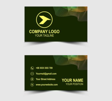 Şirket Logosu Profesyonel İşletme Arkaplanı Gradyan Karışık Dalga Arkaplanı Kartviziti