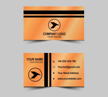 Kartvizit Zarif Altın Modern yaratıcı, tasarım kartviziti benzersiz şekilli