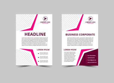 Broşür Tasarım Şablonu Yaratıcı Tasarım Broşürü Pazarlama Vektörü İllüstrasyonu