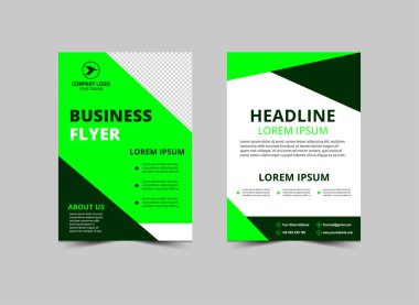 Şirket Pazarlama Vektörü İllüstrasyonu için Broşür Broşürü Broşürü