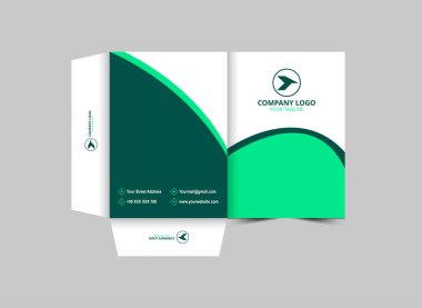 Sunum Dizini Şablonu Ofis Vektörü İllüstrasyonu için İş Kapağı Tasarımı