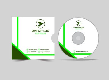 CD Kapağı Şablonu Yeşil Tasarım Yaratıcı Modern Albüm Kapağı Uygulama Vektörü ResmiComment