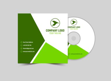 CD Kapağı Davası Tasarım Şablonu Yeşil Yaratıcı Modern Albüm Kapağı Uygulama Vektörü ResmiComment