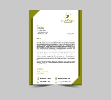 Harf baş şablonu tasarımı Kurumsal modern yaratıcı modern iş antetli tasarım şablonu sizin proje Düzen Vektörü İllüstrasyonunuz için