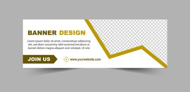 Sosyal Medya Kapağı Şablon Tasarım Dijital Pazarlama Sancakları İş Kurumu Vektör İllüstrasyonu