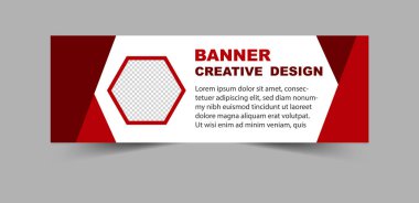 Sosyal Medya Kapağı Tasarım Şablonu Maroon Dijital Pazarlama Sancağı İş Kurumu Vektör İllüstrasyonu