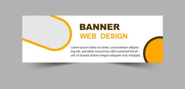 Sosyal Medya Afişi Kapak Şablonu Şablon Tasarımı İş Kurumu Vektör İllüstrasyonu için Sarı Sayısal Pazarlama SancağıName