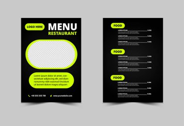 Menü Burgerleri Fast Food Flyer Vektör Çizimi Tasarımı