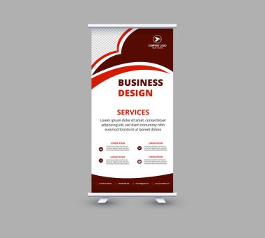 Banner Şablon Tasarımı Kestane Reklamları Profesyonel Modern Kurumsal Vektör İllüstrasyonu