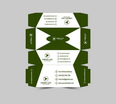 Doku Kutusu Tasarım Şablonu Kağıt Havlu Paketleme Vektörü ResmiComment