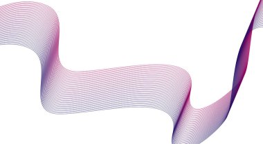 Dalgalı Eğri Çizgileri Harmanla Soyut Mor Gradyan Tasarım Arkaplan Vektörü Resimleri