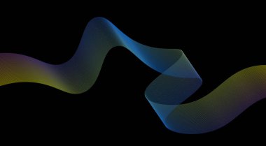 Eğimli Dalgalı Soyut Gradyan Arkaplan Tasarım Vektörü İllüstrasyonunu Harmanla