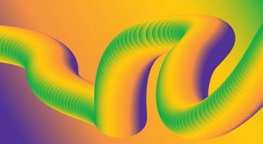 Akan 3D Soyut Arkaplan Gradyan Renkli Tasarım Vektörü İllüstrasyonunu Harmanla