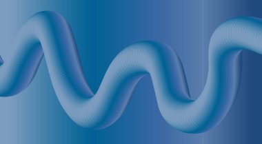 3B Akış Harmanlama Soyut Arkaplan Mavi Gradyan Tasarım Vektörü İllüstrasyonu