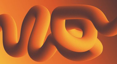 3B Harmanlanmış Soyut Arkaplan Turuncu Gradyan Tasarım Vektörü ResimleriComment