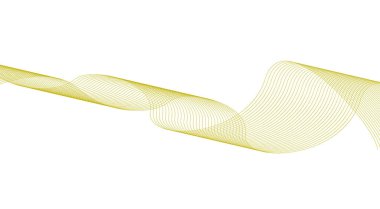 Harman Dalgası Sarı Renk Soyut Tasarım Arkaplan Vektörü Resimlemesi