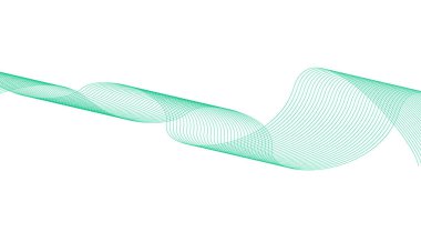 Dalga Cyan Rengi Soyut Tasarım Arkaplan Vektörü Resimlerini Harmanla