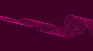 Dalga Arkaplanı Pembe Soyut Tasarım Vektörü Resimlerini Harmanla